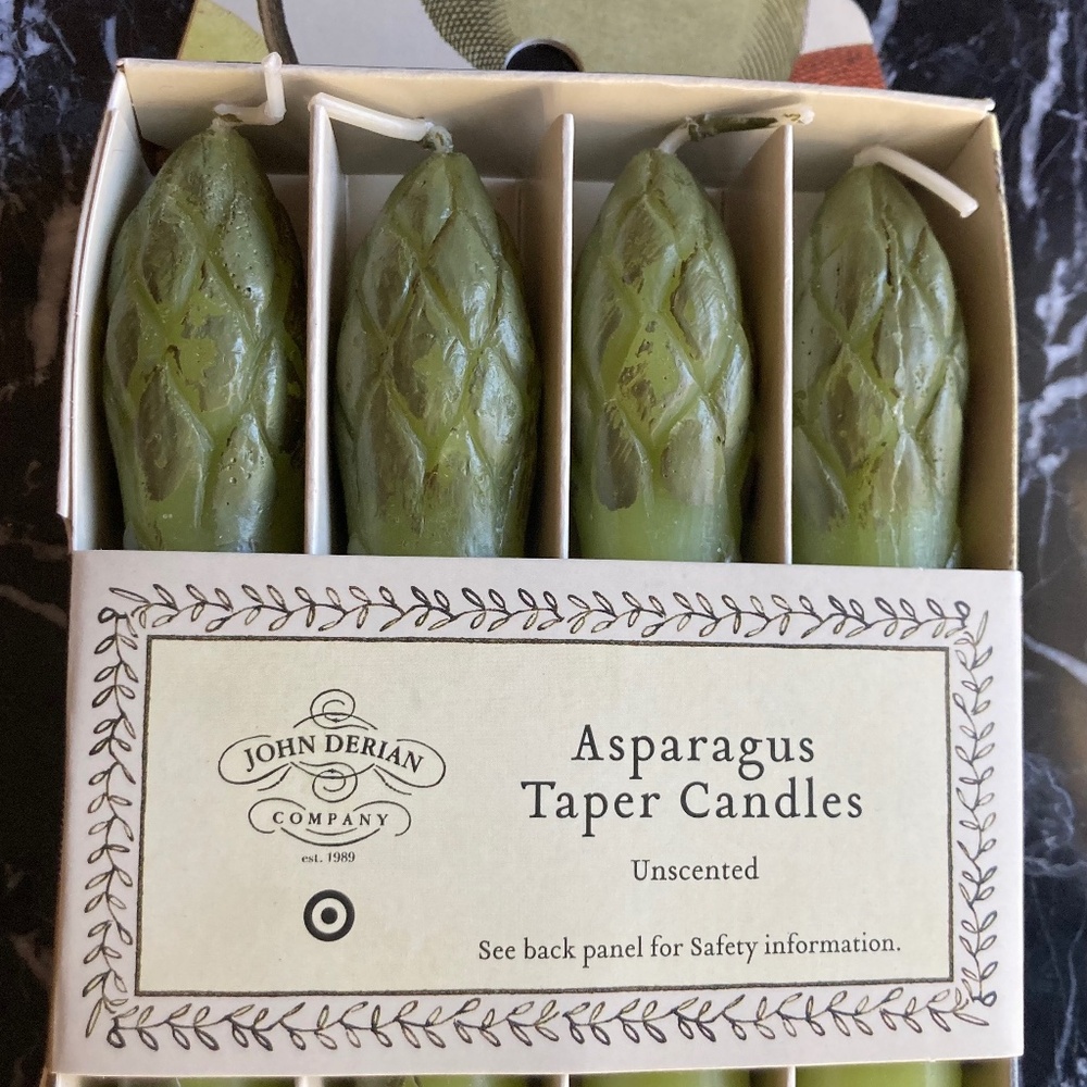 John Derian for Target Asparagus Taper Candles-set of 4-unscented